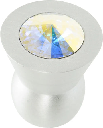 Latitude Cone brass knob; 16mm crystals LATITUDE-CONE-16