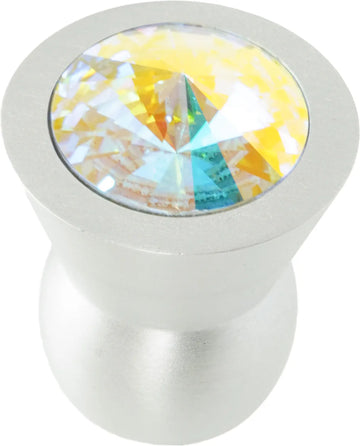 Latitude Cone brass knob; 18mm crystals LATITUDE-CONE-18