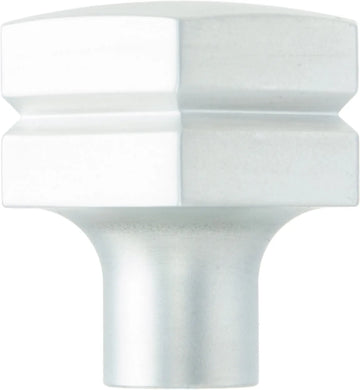 Latitude Hexagon large aluminum knob, satin nickel finish CD-LHA