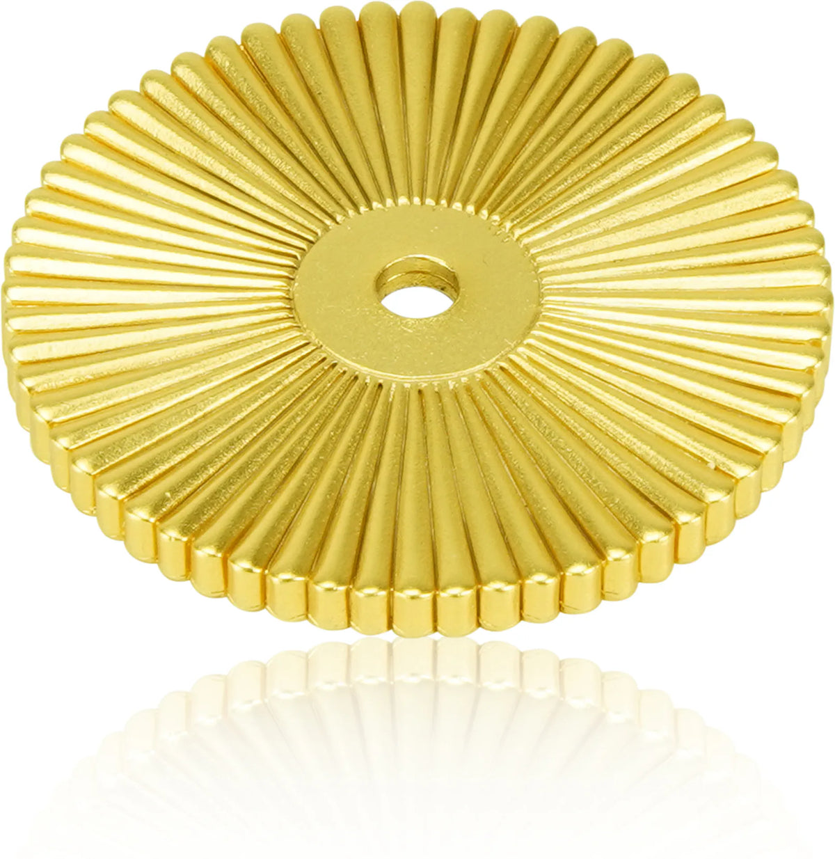 Round Back Plate Satin Gold Finish 10005SG
