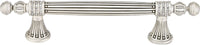 Chesapeake 5'' cc Pull, Decorated With Swarovski® Clear Crystal, Matte Silver Finish 10051MS