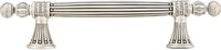 Chesapeake 5'' cc Pull, Decorated With Swarovski® Clear Crystal, Matte Silver Finish 10051MS