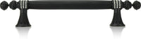 8'' cc Chesapeake Pull, Clear Crystal, Black Tie Finish 10053/4