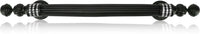 8'' cc Chesapeake Pull, Clear Crystal, Black Tie Finish 10053/4