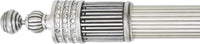 10'' cc Chesapeake Appliance Pull, Clear Crystal, Matte Silver Finish 10054/10/MS