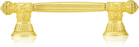 6'' cc Toulouse Pull, Lt. Colorado Topaz Crystal Satin Gold Finish 10069SG