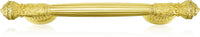 6'' cc Toulouse Pull, Lt. Colorado Topaz Crystal Satin Gold Finish 10069SG