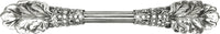 3'' cc Louis Xv Crystalized Pull, Clear Crystal, Burnish Silver Finish 10277/16