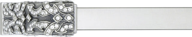 12'' cc Evening Dress 4 Appliance Pull, Clear Crystal, Matte Silver Finish 10335/12/MS
