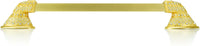 10'' cc Evening Dress 4 Appliance Pull, Clear Crystal Satin Gold Finish 10336SG