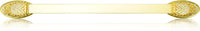 10'' cc Evening Dress 4 Appliance Pull, Clear Crystal Satin Gold Finish 10336SG