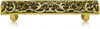 5'' cc Evening Dress 3 Pull, Clear Crystal Museum Gold Finish 10348MG