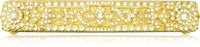 5'' cc Evening Dress 2 Pull, Clear Crystal Satin Gold Finish 10349SG