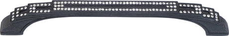 Evening Dress Iii 6'' cc Pull, Decorated With Swarovski® Clear Crystal, Matte Black 10419MB