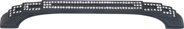 Evening Dress Iii 6'' cc Pull, Decorated With Swarovski® Clear Crystal, Matte Black 10419MB
