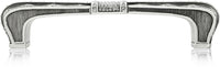 5'' cc Evening Dress 2 Pull, Clear Crystal Matte Silver Finish 10430MS