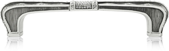 5'' cc Evening Dress 2 Pull, Clear Crystal Matte Silver Finish 10430MS
