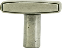 Edgar Berebi Halton 1-1/4'' Center To Center Square Knob In Artisan Pewter Finish 10435AP