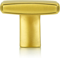 Halton Square Knob, Florentine Gold Finish 10435FG