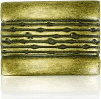 Dorado Rectangle Knob, Artisan Brass Finish 10457AB