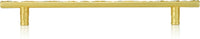 8'' cc Evening Dress 3 Pull, Clear Crystal, Satin Gold Finish 10543SG