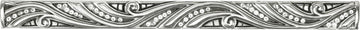 6'' cc Evening Dress 3 Pull, Clear Crystal, Burnish Silver Finish 10544BS
