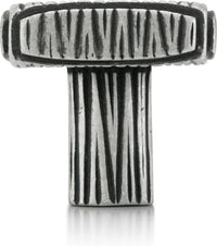 Barnard Square Knob, Artisan Pewter Finish 10634AP