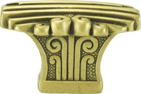 Marseille Oval Knob, Burnish Brass Finish 10661BB