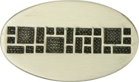 Tile Oval Knob, Antique Nickel 10673AN