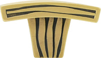 Wave Rectangle Knob, Museum Gold 10685MG