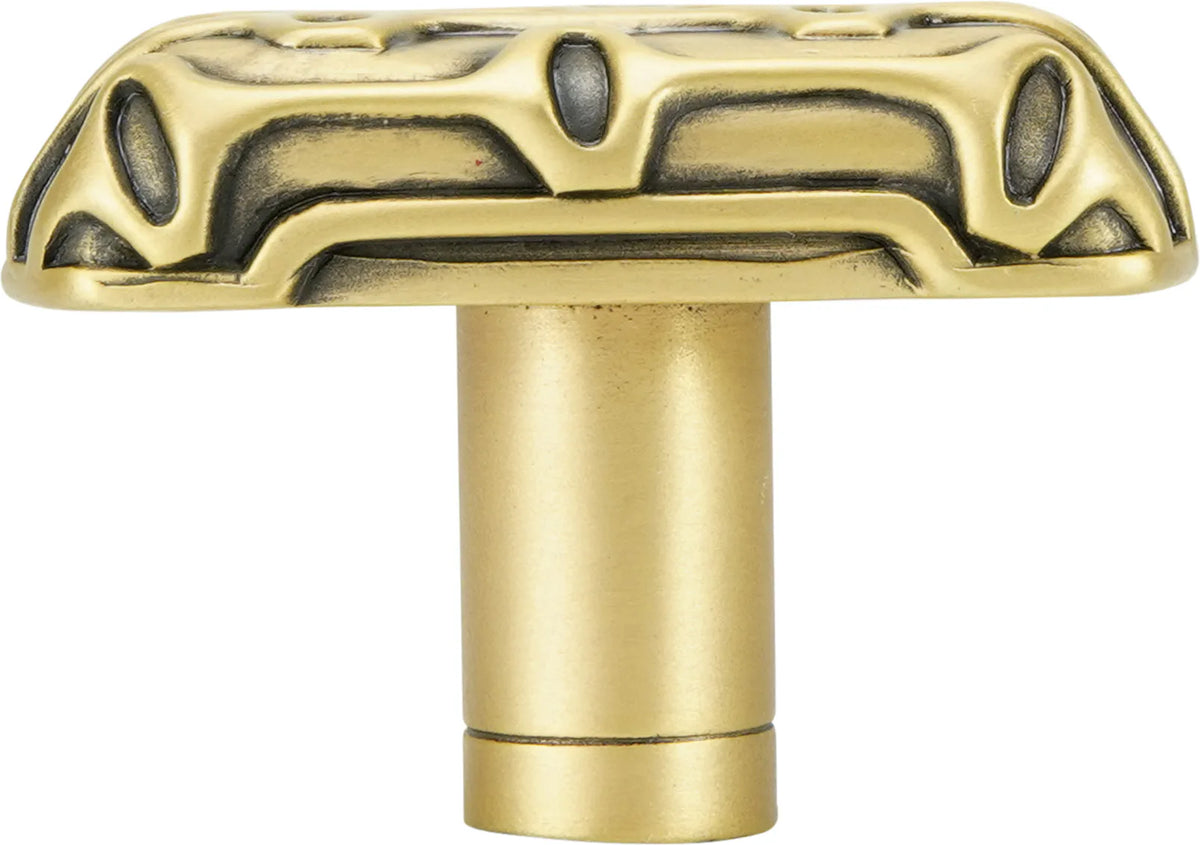 Bubble Rectangle Knob, Museum Gold 10688MG