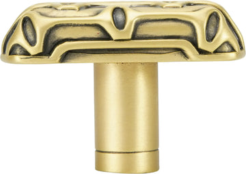 Bubble Rectangle Knob, Museum Gold 10688MG