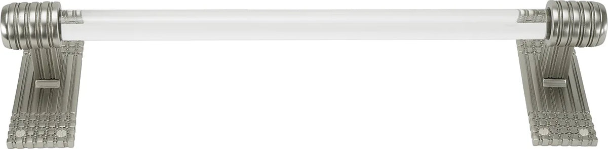 Wilton 30'' Large Towel Bar, Acrylic Handle, Satin Nickel Finish 2100/30/SN