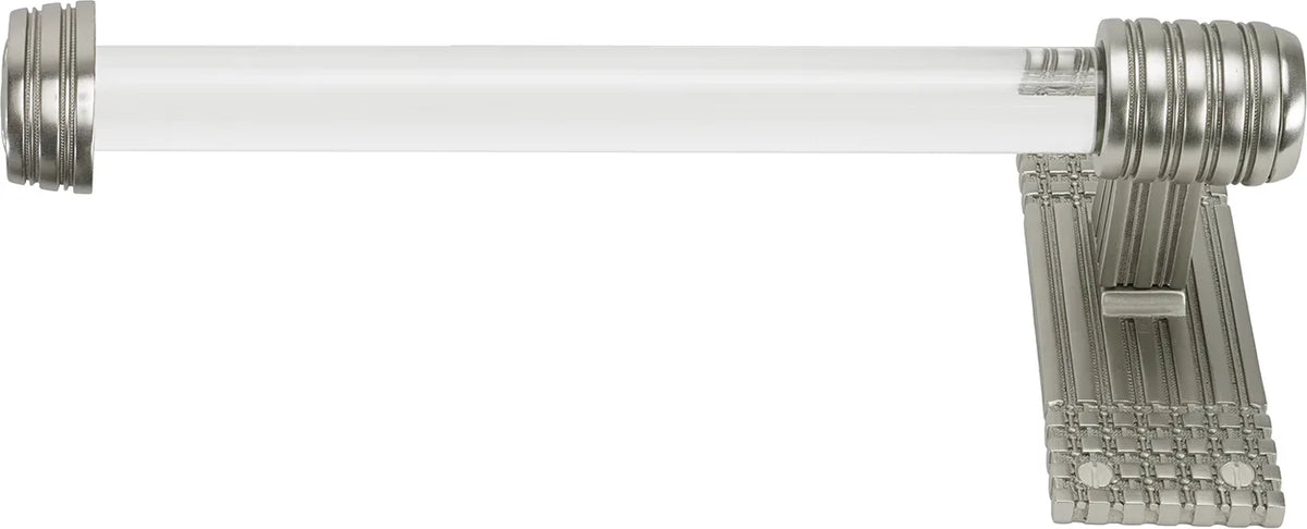 Wilton 8'' Hand Towel Left, Acrylic Handle, Satin Nickel Finish 2111SN