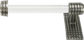 Wilton Tissue Bar Left, Acrylic Handle, Antique Nickel Finish 2115AN