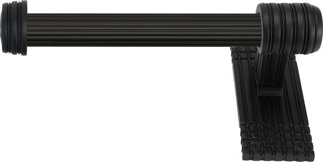 Wilton Tissue Bar Left, Reeded Handle, Matte Black Finish 2115R/MB
