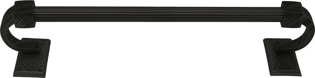 Sutton 30'' Towel Bar, Reeded Handle, Matte Black Finish 2200R/30/4