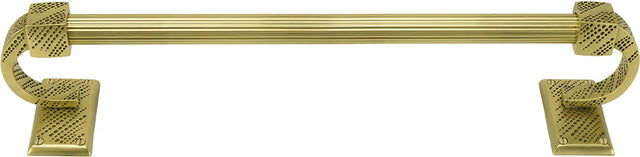 Sutton 24'' Towel Bar, Reeded Handle, Burnished Brass Finish 2200R/24/BB