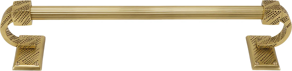 Sutton 18'' Towel Bar, Reeded Handle, Museum Gold Finish 2200R/18/MG