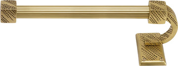 Sutton 8'' Hand Towel Bar Left, Reeded Handle, Museum Gold Finish 2210R/MG