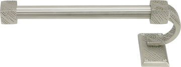 Sutton 8'' Hand Towel Bar Left, Reeded Handle, Satin Nickel Finish 2210R/SN