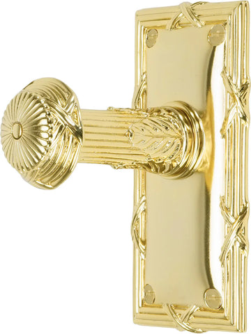 Hyde Park Hook, Rectangular Back Plate, Matte Silver Finish 2257PG