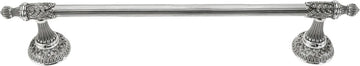 Hampton Crystalized 18'' Towel Bar, Decorated With Clear Swarovski Crystals, Burnished Silver Finish 2550/18/16