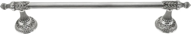 Hampton Crystalized 24'' Towel Bar, Decorated With Clear Swarovski Crystals, Burnished Silver Finish 2550/24/16
