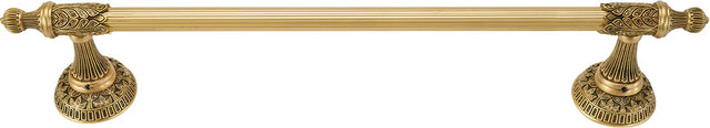 Hampton Crystalized 30'' Towel Bar, Decorated With Lt Smoked Topaz & Lt Colorado Topaz Swarovski Crystals, Museum Gold Finish 2550/30/9
