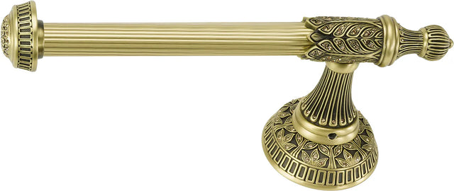 Hampton Crystalized Tissue Bar Left, Decorated With Light Colorado Topaz Swarovski Crystals, Burnished Brass Finish 2557BB