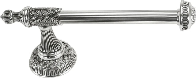 Hampton Crystalized Tissue Bar Right, Decorated With Clear Swarovski Crystals, Burnished Silver Finish 2558/16