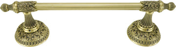 Hampton Crystalized 9'' Hand Towel, Decorated With Light Colorado Topaz Swarovski Crystals, Burnished Brass Finish 2560BB