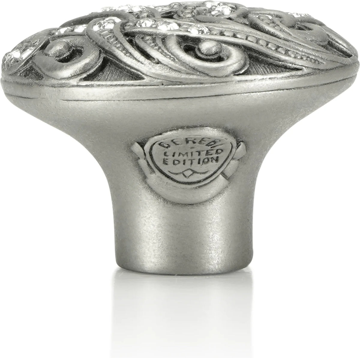 Belmont Knob, Clear Crystal Antique Nickel Finish 7149AN