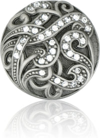 Belmont Knob, Clear Crystal Antique Nickel Finish 7149AN
